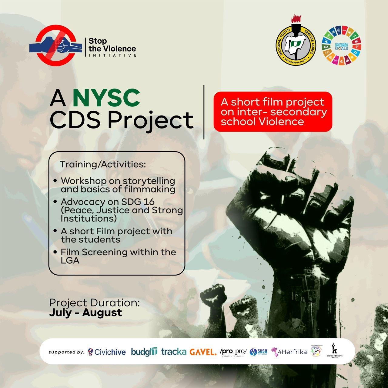 StopTheViolence project poster